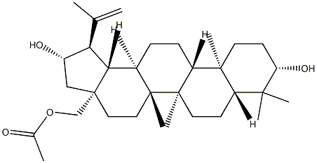 Lup-20(29)-ene-3β,21β,28-triol 28-acetate 구조식 이미지