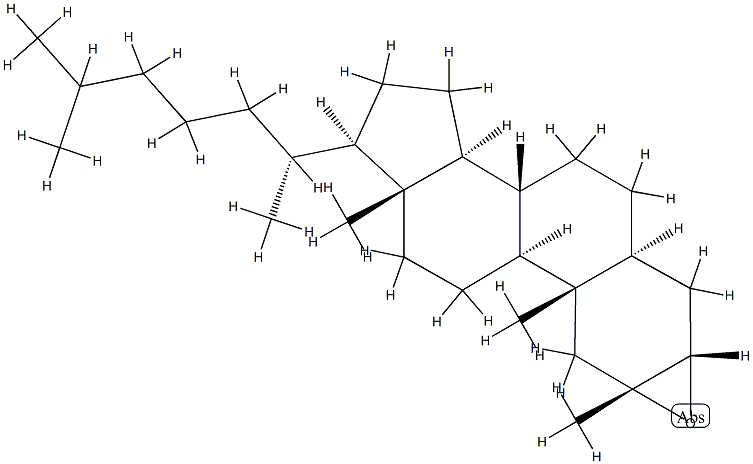 2α,3α-Epoxy-2-methyl-5α-cholestane Structure