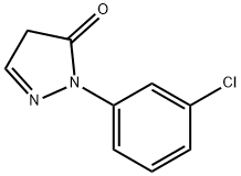 3H-?Pyrazol-?3-?one, 2-?(3-?chlorophenyl)?-?2,?4-?dihydro- 구조식 이미지