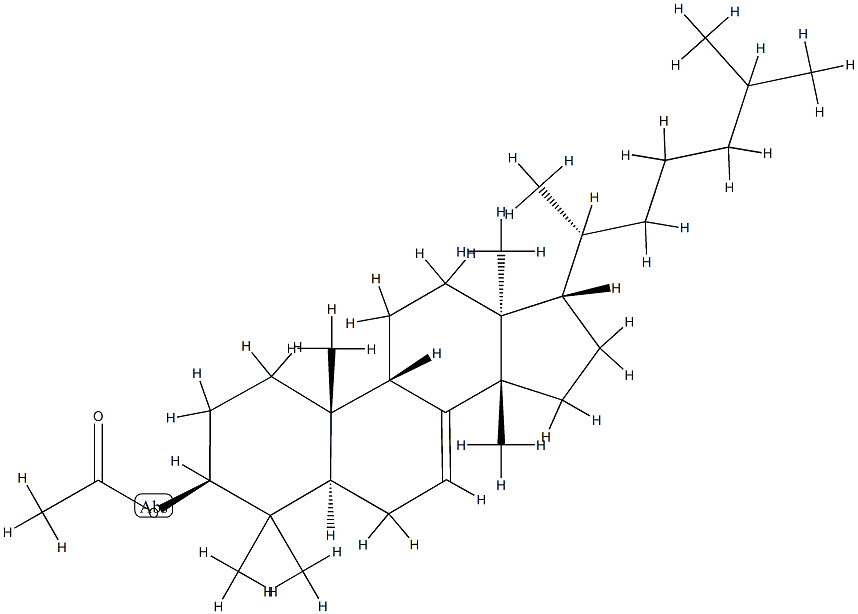 (9β,13α,14β,17α)-5α-Lanost-7-en-3β-ol acetate 구조식 이미지