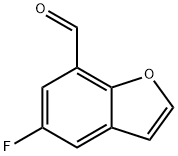 7-Benzofurancarboxaldehyde,5-fluoro-(9CI) Structure