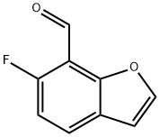 7-Benzofurancarboxaldehyde,6-fluoro-(9CI) Structure