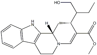 (15β)-20,21-Didehydro-16β-(hydroxymethyl)-18,19-secoyohimban-19-oic acid methyl ester 구조식 이미지
