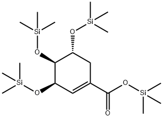 Shikimic acid tetrakis(tms) Structure