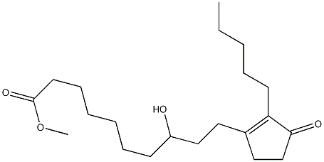 eta-하이드록시-3-옥소-2-펜틸-1-사이클로펜텐-1-데칸산메틸에스테르 구조식 이미지