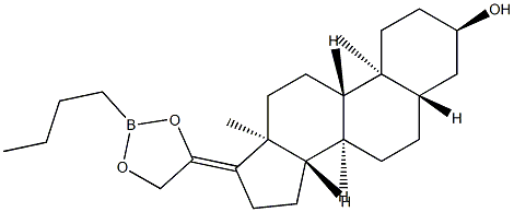 20,21-[(Butylboranediyl)bis(oxy)]-5α-pregn-17(20)-en-3α-ol Structure