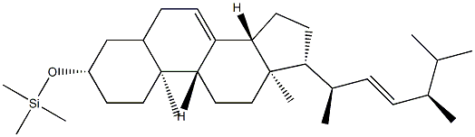 트리메틸[[(22E)-에르고스타-7,22-디엔-3β-일]옥시]실란 구조식 이미지