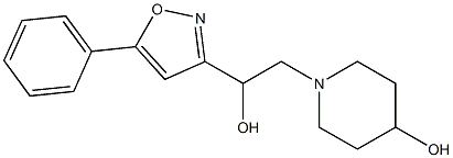 4-Hydroxy-α-(5-phenyl-3-isoxazolyl)-1-piperidineethanol Structure