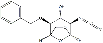1,6-Anhydro-2-azido-4-O-benzyl-2-deoxy-b-D-glucopyranose Structure