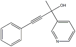 rac-4-phenyl-2-pyridin-3-yl-but-3-yn-2-ol Structure