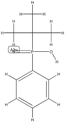 Phosphinothioic acid,P-(1,1-dimethylethyl)-P-phenyl-, [P(S)]- 구조식 이미지