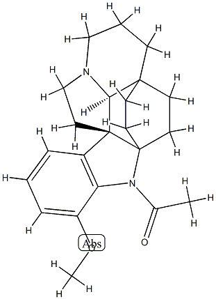 1-Acetyl-17-methoxyaspidofractinine Structure