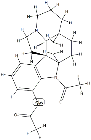 1-아세틸아피도프락티닌-17-올아세테이트 구조식 이미지