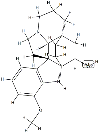 (2α,5α)-17-메톡시아피도프랙티닌-3-올 구조식 이미지