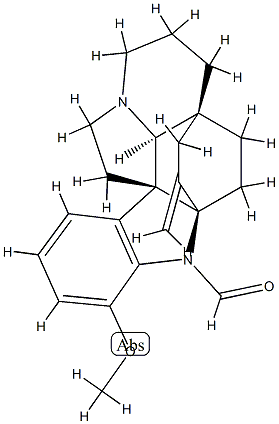(2α,5α)-17-Methoxy-3-methyleneaspidofractinine-1-carbaldehyde 구조식 이미지