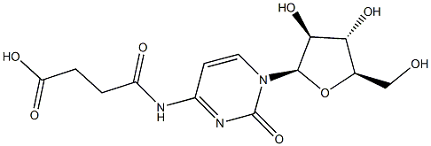 N(4)-숙시닐-1-베타-D-아라비노푸라노실시토신 구조식 이미지