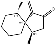 Spiro[4.5]decan-2-one, 4,6-dimethyl-1-methylene-, (4R,5R,6S)-rel- (9CI) Structure