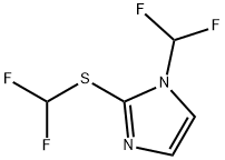 1H-Imidazole,1-(difluoromethyl)-2-[(difluoromethyl)thio]-(9CI) Structure