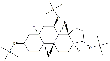 [(5β-Androstane-3α,7α,17β-triyl)tris(oxy)]tris(trimethylsilane) Structure