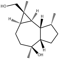 (1R,1aβ,4aα,7aα,7bβ)-Decahydro-4α-hydroxy-1,4,7β-trimethyl-1H-cycloprop[e]azulene-1-methanol 구조식 이미지