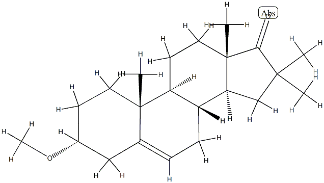 3α-Methoxy-16,16-dimethylandrost-5-en-17-one Structure