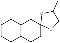 3',4',4'a,5',6',7',8',8'a-Octahydro-4-methylspiro[1,3-dioxolane-2,2'(1'H)-naphthalene] 구조식 이미지