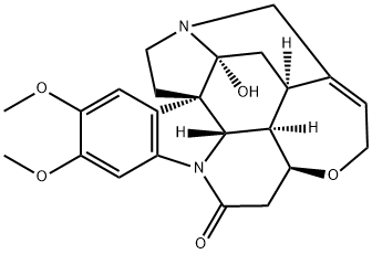 16-Hydroxy-2,3-dimethoxystrychnidin-10-one Structure