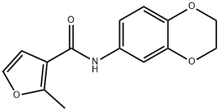 3-Furancarboxamide,N-(2,3-dihydro-1,4-benzodioxin-6-yl)-2-methyl-(9CI) 구조식 이미지