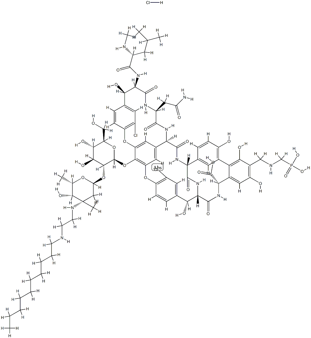 Telavancin hydrochloride 구조식 이미지