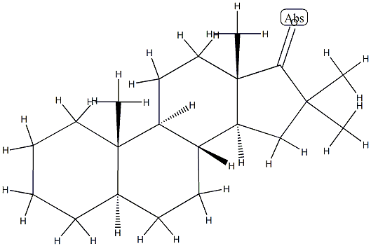 16,16-Dimethyl-5α-androstan-17-one Structure