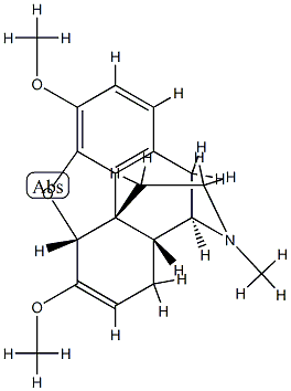 (5alpha)-6,7-didehydro-4,5-epoxy-3,6-dimethoxy-17-methylmorphinan Structure