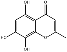 4H-1-Benzopyran-4-one,5,7,8-trihydroxy-2-methyl-(9CI) 구조식 이미지