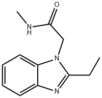 1H-Benzimidazole-1-acetamide,2-ethyl-N-methyl-(9CI) Structure