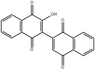 3-Hydroxy-2,2'-binaphthalene-1,1',4,4'-tetrone Structure