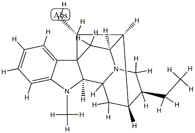 (2α,17R)-Ajmalan-17-ol Structure