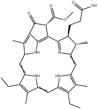 (132R)-132α-(Methoxycarbonyl)phytochlorin Structure