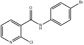 N-(4-bromophenyl)-2-chloropyridine-3-carboxamide 구조식 이미지