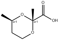 1,3-Dioxane-2-carboxylicacid,2,4-dimethyl-,(2R,4R)-rel-(9CI) Structure