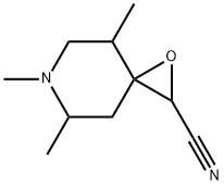 1-Oxa-6-azaspiro[2.5]octane-2-carbonitrile,4,6,7-trimethyl-(9CI) Structure