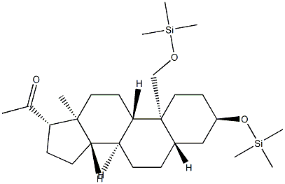 3α,19-Bis[(trimethylsilyl)oxy]-5α-pregnan-20-one Structure