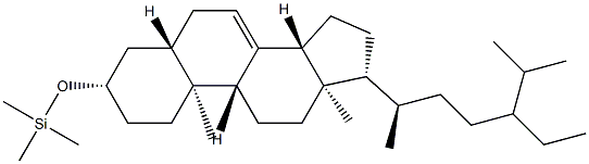 (24ξ)-3β-[(Trimethylsilyl)oxy]-5α-stigmast-7-ene Structure