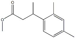 β,2,4-Trimethylbenzenepropanoic acid methyl ester Structure