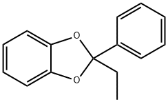 1,3-벤조디옥솔,2-에틸-2-페닐-(9Cl) 구조식 이미지