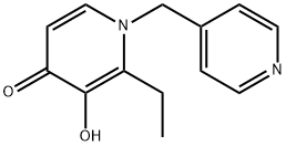 4(1H)-Pyridinone,2-ethyl-3-hydroxy-1-(4-pyridinylmethyl)-(9CI) Structure