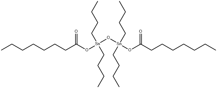 1,1,3,3-tetrabutyl-1,3-ditinoxydicaprylate Structure