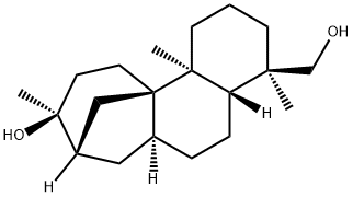 (4R,9S)-1,2,3,4,4aβ,5,6,6aα,7,8,9,10,11,11b-Tetradecahydro-9β-hydroxy-4,9,11bα-trimethyl-8β,11aβ-methano-11aH-cyclohepta[a]naphthalene-4β-methanol 구조식 이미지