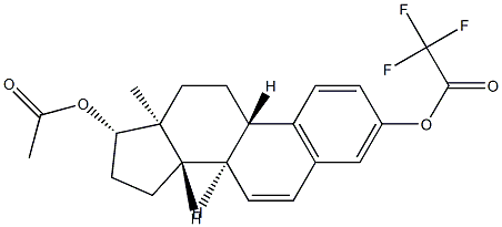 Estra-1,3,5(10),6-tetrene-3,17β-diol 17-acetate 3-trifluoroacetate Structure