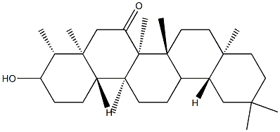 3-Hydroxy-D:A-friedooleanan-7-one Structure