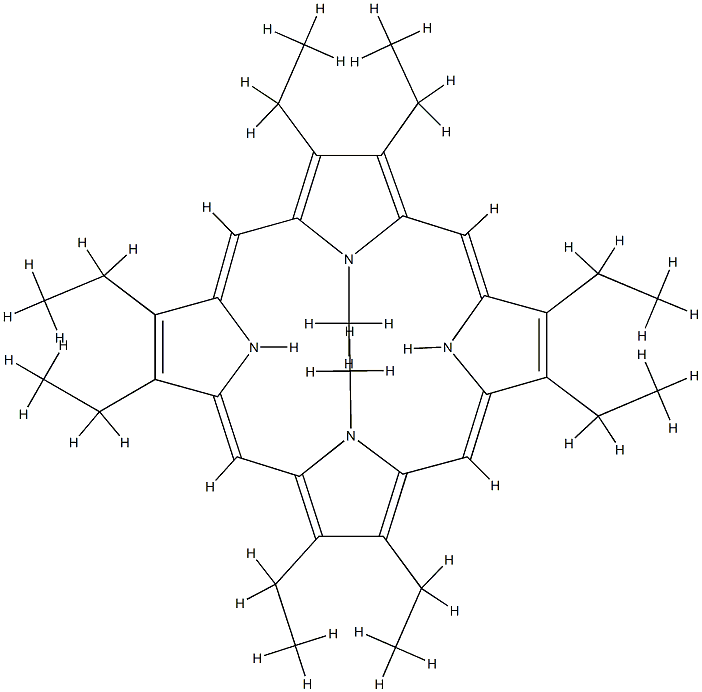 2,3,7,8,12,13,17,18-Octaethyl-22,24-dihydro-21,23-dimethyl-21H,23H-porphyrin Structure