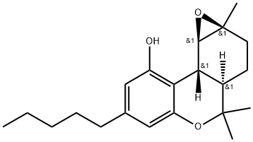 3H-Oxireno(3,4)benzo(1,2-C)(1)benzopyran-9-ol, 1A,2,3A,4,9B,9C-hexahydro-1A,4,4-trimethyl-7-pentyl-, (1aalpha,3aalpha,9bbeta)- Structure